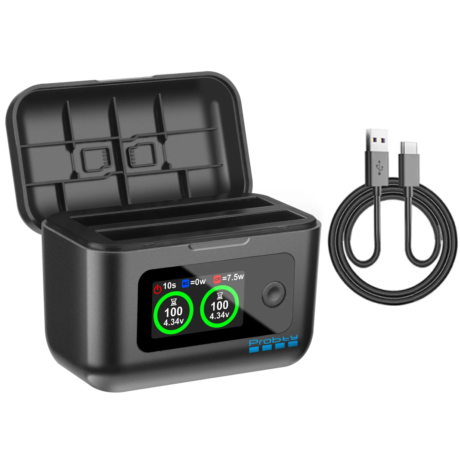Vervangende accu voor Insta360 X4 Air 2100mAh/ Snelle oplader voor Insta 360 X4 Air action camera accessoires