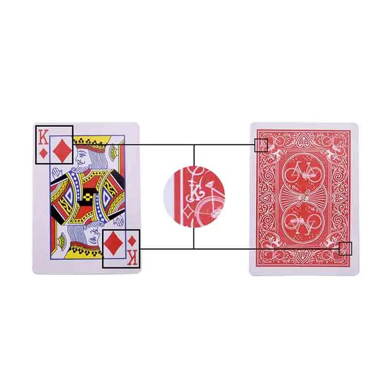 Marked Stripper Deck Playing Cards Poke Magic Tricks Close Up Street Illusion Gimmick Mentalism Kid Child Puzzle Toy Magia Card