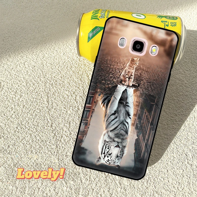 Cool Animal Big Cat Tiger Phone Case For Samsung Galaxy J5 J3 J7 A5 J1 2016 2017 J2 Core J8 A9 J4 J6 A6 A8 Plus 2018 view 6