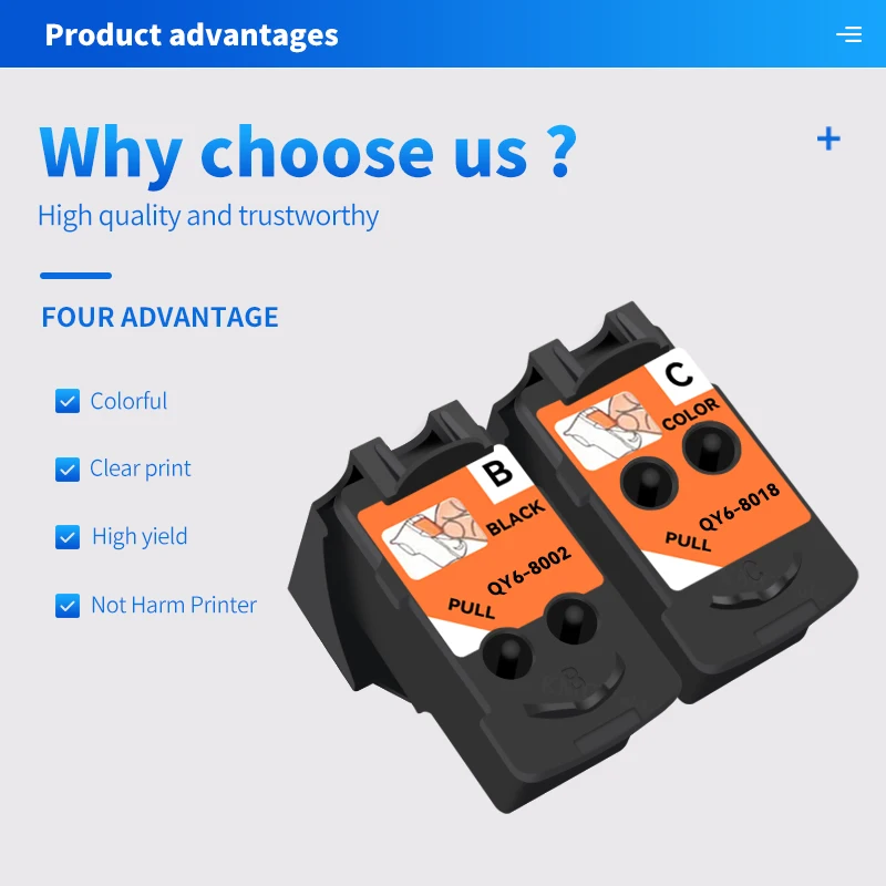 KMCYinks QY6-8002 QY6-8018 8002 8018 G1400 G1410 G2400 G2410 G3400 G3410 G4400 G4410 Inkjet Printer Ink Cartridge Print head