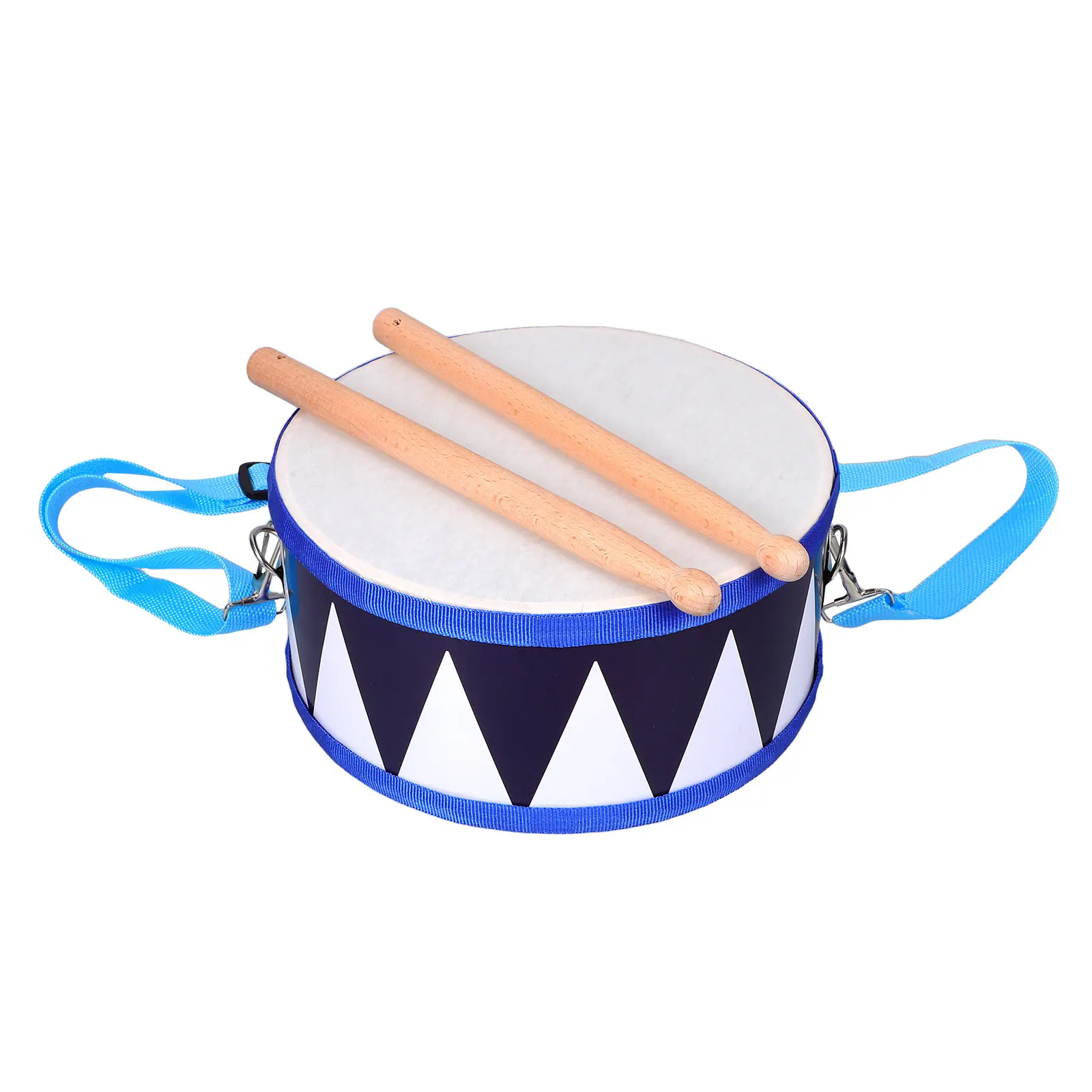 1 Set de Percusión Orff: Tambor de Mano, Tambor de Caja y Triángulo con Mazos para Aprendizaje Rítmico y Terapia Musical Preescolar