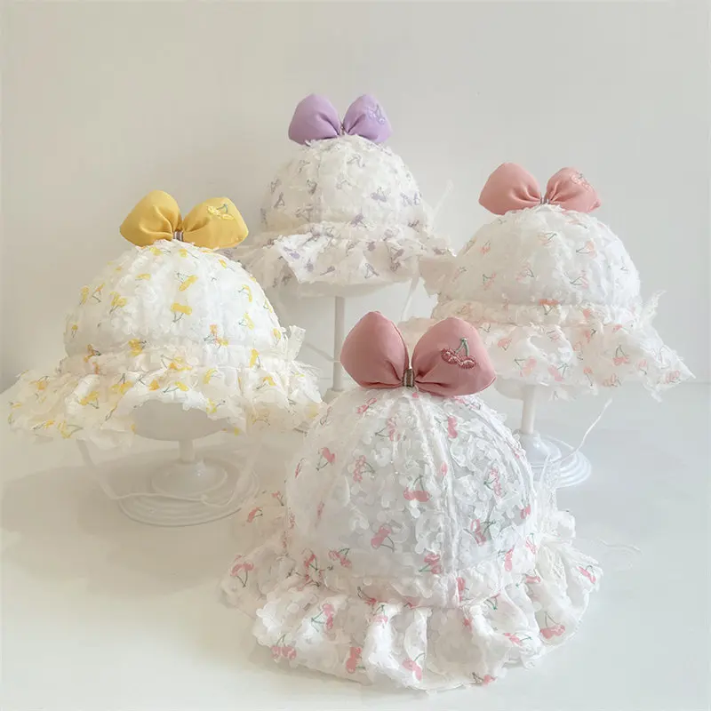 2025 أربعة مواسم البوليستر الكرتون قبعة بحافة صياد قبعة السفر في الهواء الطلق قبعة قبعة واقية من الشمس القبعات للبنين والبنات 11