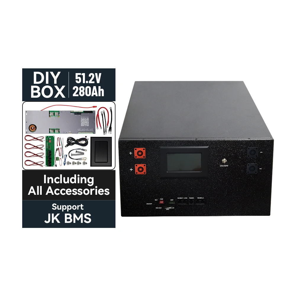 

EXLIPORC 53.2 V 280Ah 314Ah Diy Kit Lifepo4 Home Solar Battery Case 15Kw 20Kw Lithium Battery Case