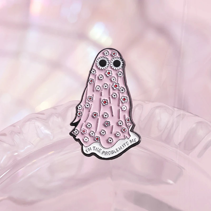 Um broche de cowboy como eu para crianças, crachás de lapela, presente engraçado para amigos, fantasma legal, esmalte, personalizado você é legal