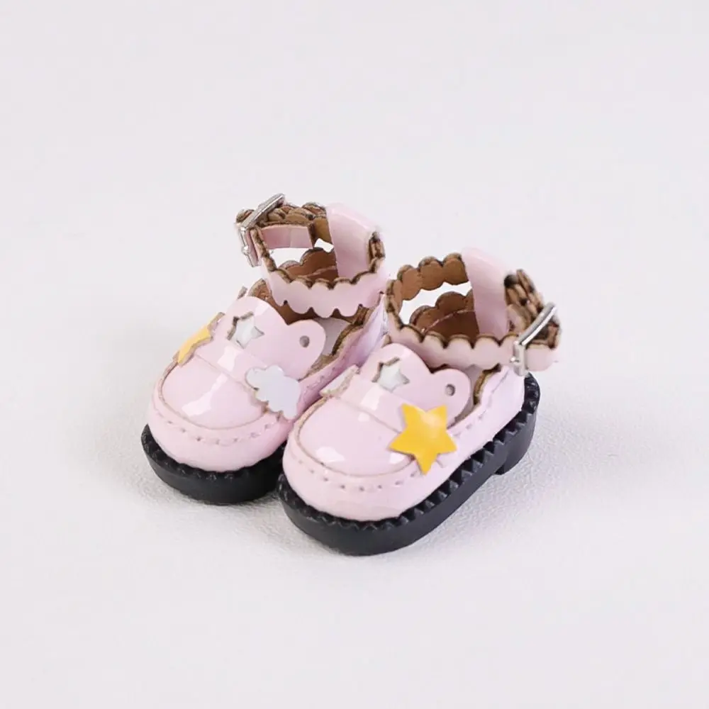 1 pair PU Leather OB11 Uniform Shoes DIY Lightweight DOD Yunduoxing Doll Shoes 1:12 Mini Mini Doll Leather Boots Body Dolls
