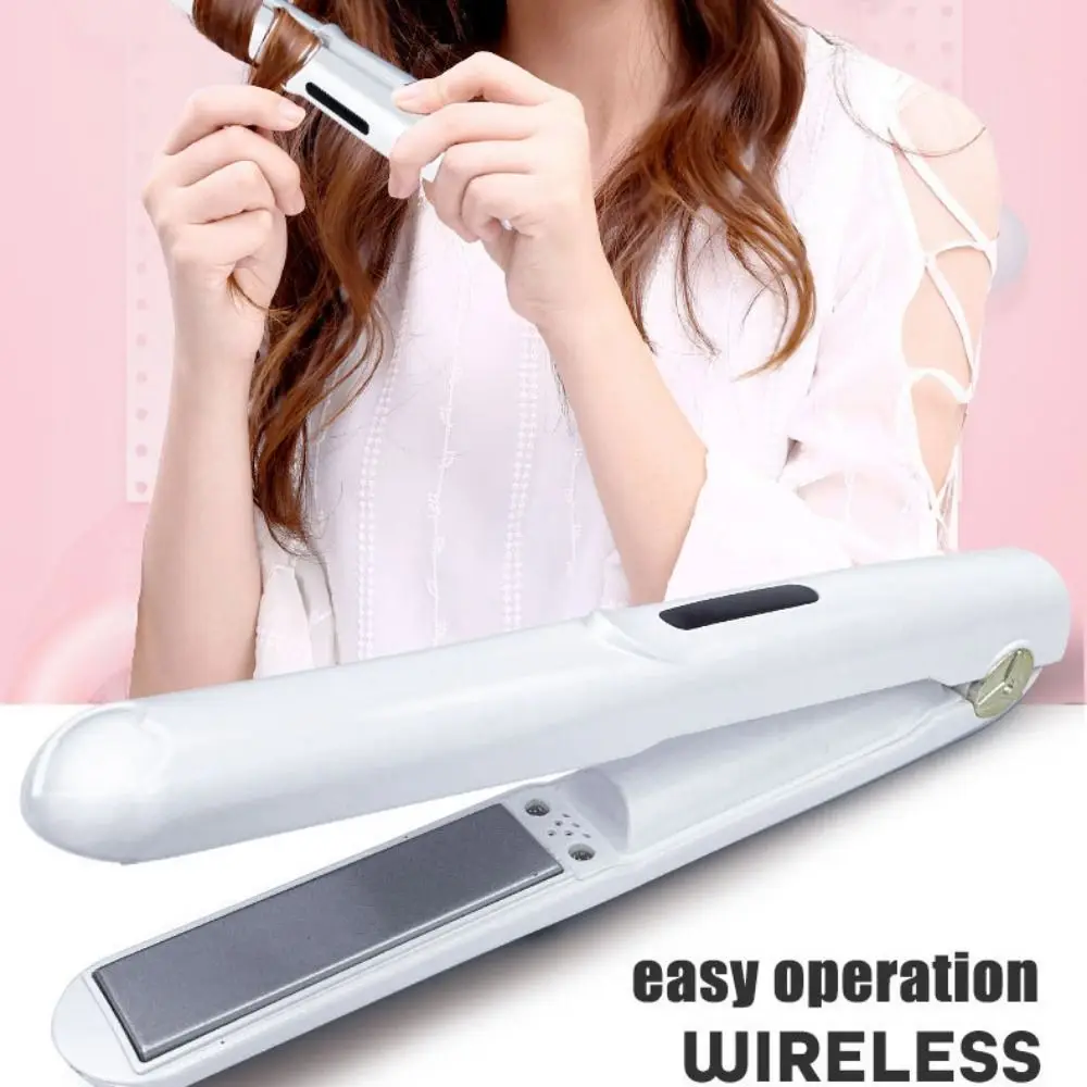 

Wireless Mini Hair Straightener No Damage To Hair Even Heat Distribution Portable Straight Hair Stick 3 Constant Temperature