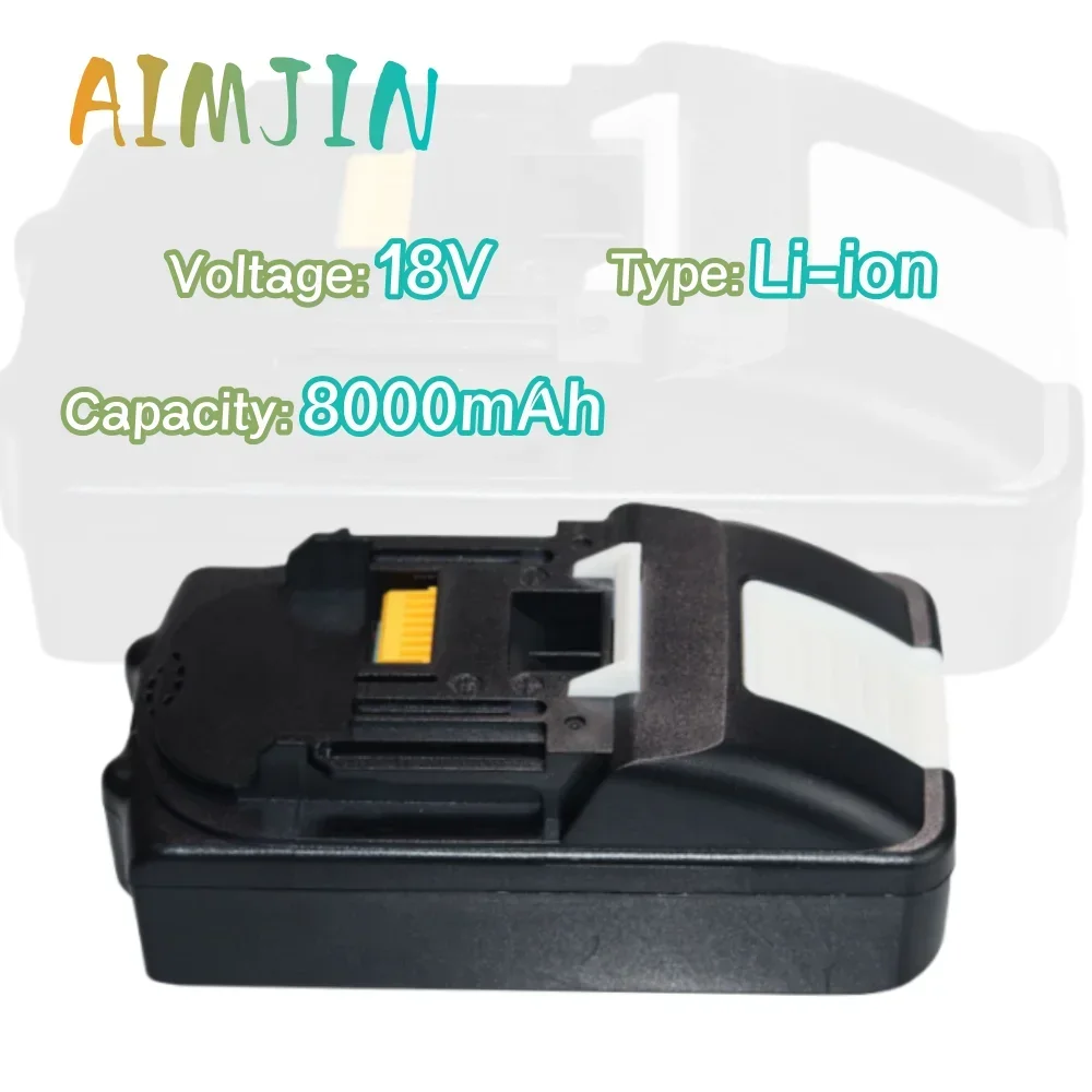 

Replacementt 18V 8000mAh Li-ion battery Rechargeable Power Tools Battery For Makita BL1815 BL1820 BL1830 BL1815 BL1815N BL1820