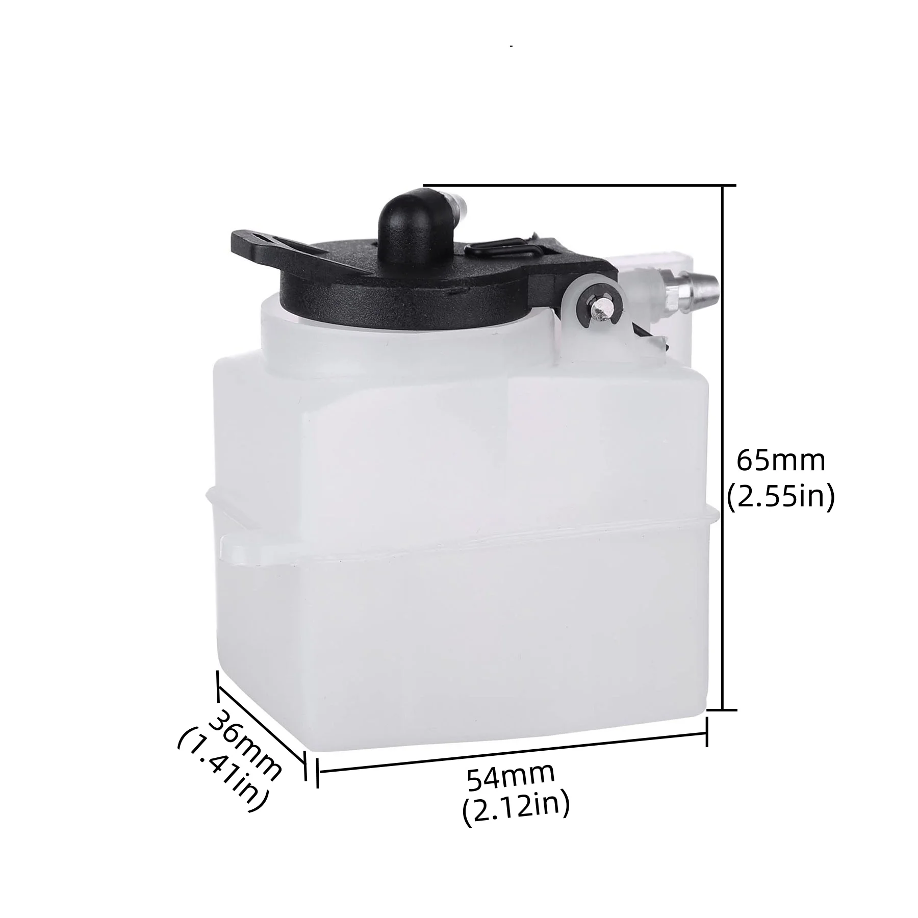 Tanque de combustible de plástico para coche teledirigido, 75CC, escala 1:10, Buggy todoterreno, camión HSP 94188 94122 94177 94188 94166, 1/10
