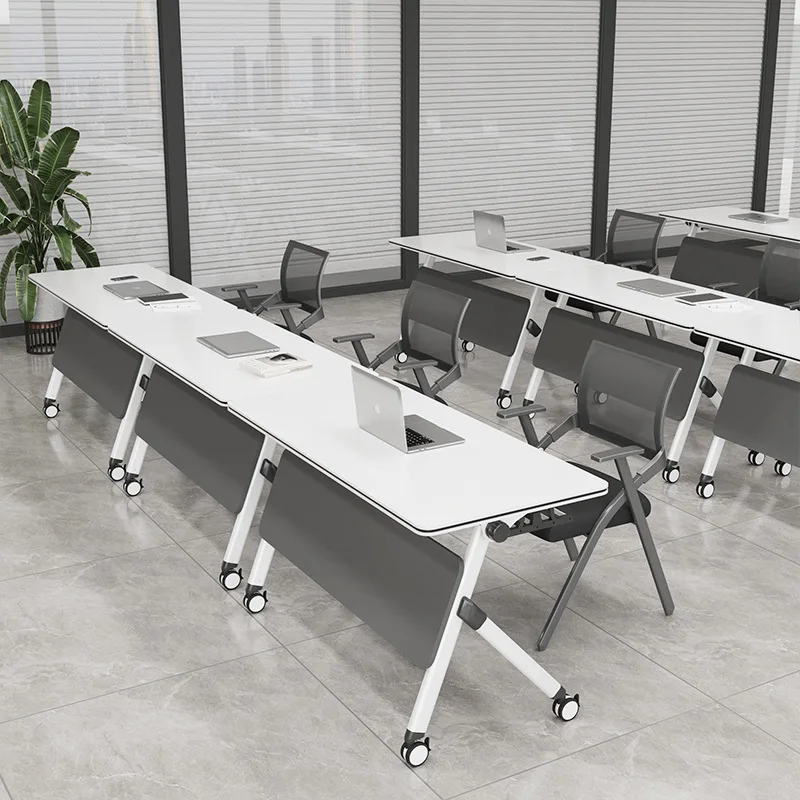 Conference Table, Training Table Modern Minimalist Multifunctional With Wheels Home Living Easy Assembly
