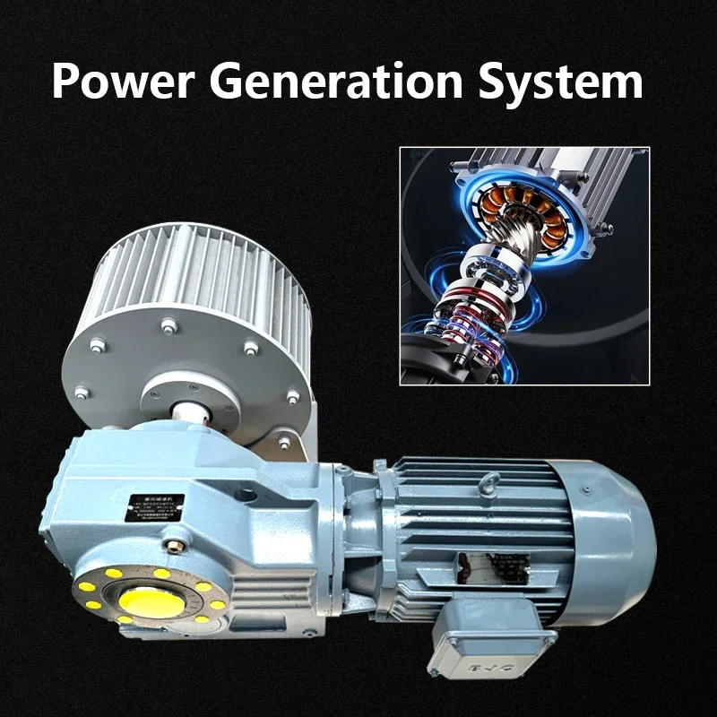 

Low Speed 100KW 380V Permanent Magnet Generator Used For Developing AC 3-Phase Generators 50KW Alternator With Driving Motor