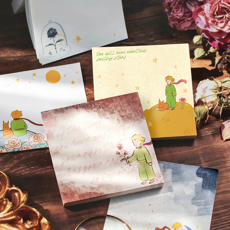 12 pcs/lot Cartoon little Prince Memo Pad Sticky Note Cute N Times Stationery Label Notepad Post Office School Supplies