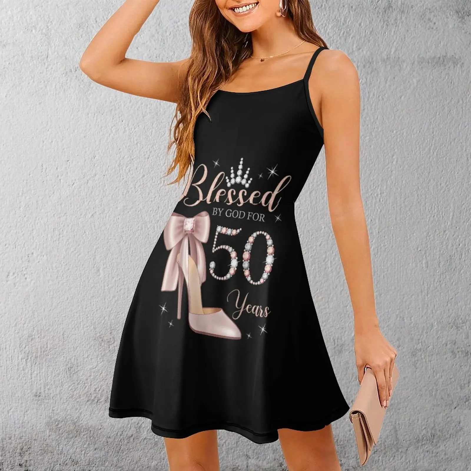 

Экзотическое благословеное 50-летнее винтажное женское платье на бретельках на каблуке, женское платье с юмором и графическим рисунком, платье для вечеринок