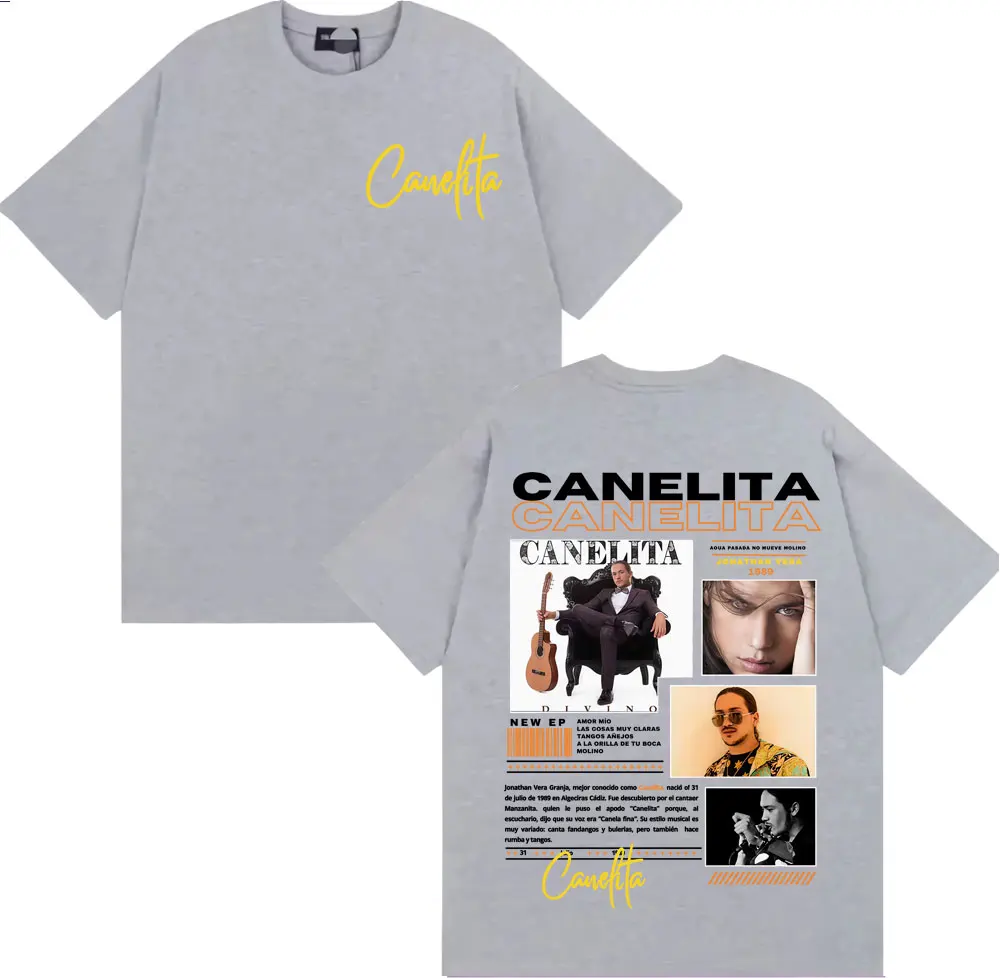 تي شيرت Canelita Jonathan Vera بغطاء جرافيك تي شيرت للرجال والنساء Harajuku Gothic High Street تي شيرت 100% قطن قصير الأكمام تي شيرت علوي