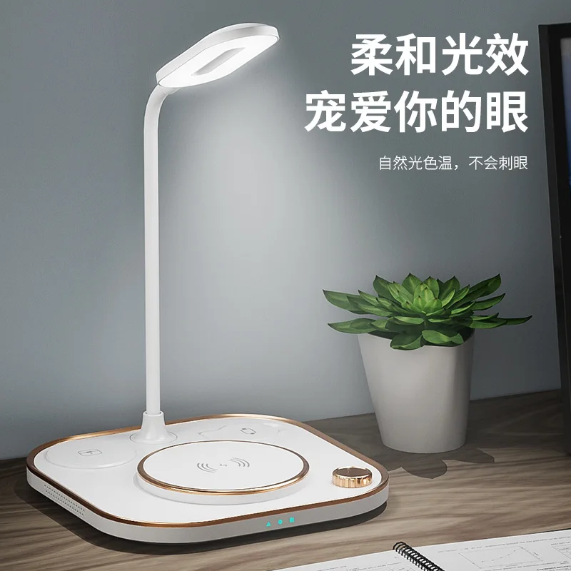 Popular Five-in-One Table Lamp Wireless Charger15WMobile Phone Headset Watch Night Light Multifunctional Wireless