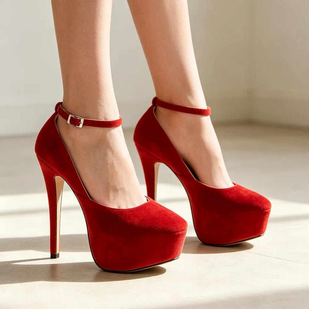 Women Stilettos Crossdresser Sexy Pumps Customize Color 14cm Extremely Platform Ship On High Heels Party Nighclub Wedding Shoes