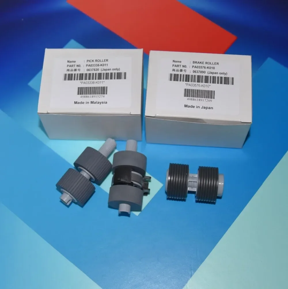 

high PA03338-K011 PA03576-K010 Pick Roller Brake Roller for Fujitsu fi-6670 fi-6770 fi-6750 fi-6750s fi-5750C fi-5650C fi-5750