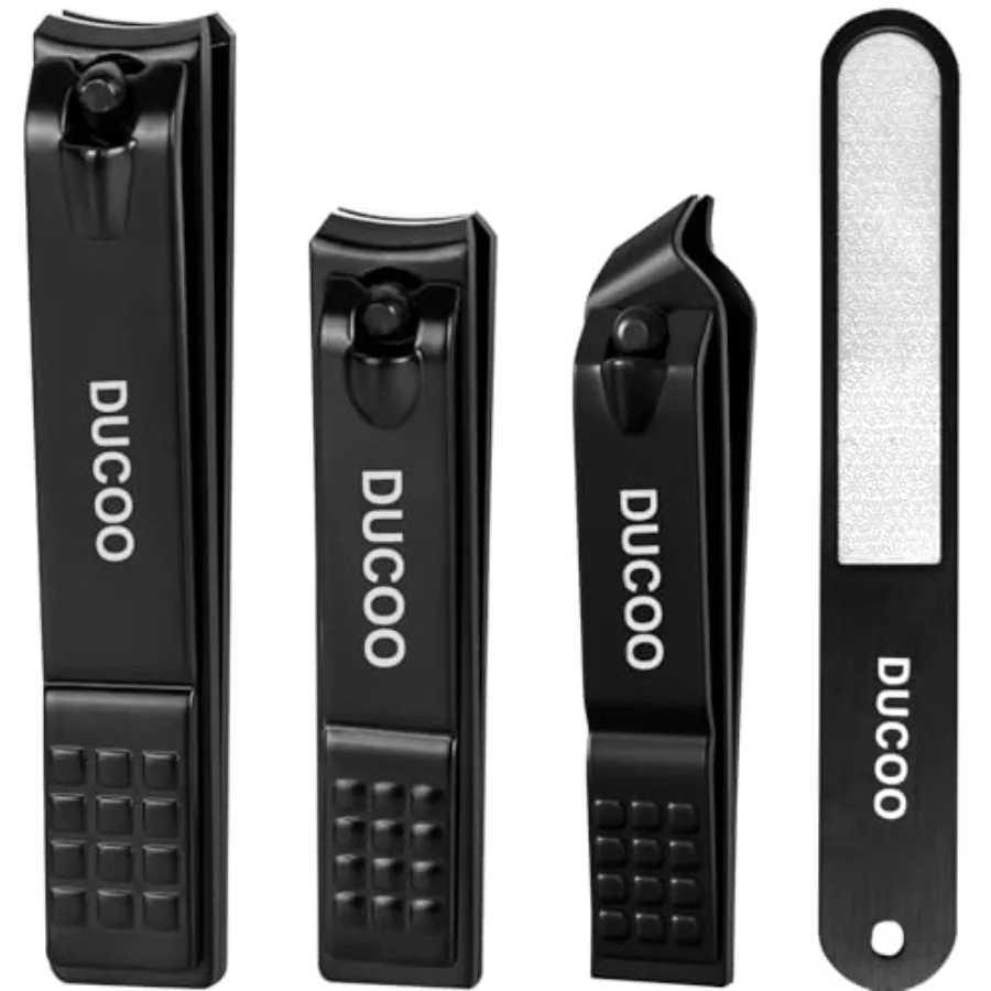 

Nail Clipper Set, 4 PCS Ultra Sharp Nail Clippers for Men, Women, Adults Toenail Fingernail Clippers, Stainless Steel Nail Cutt