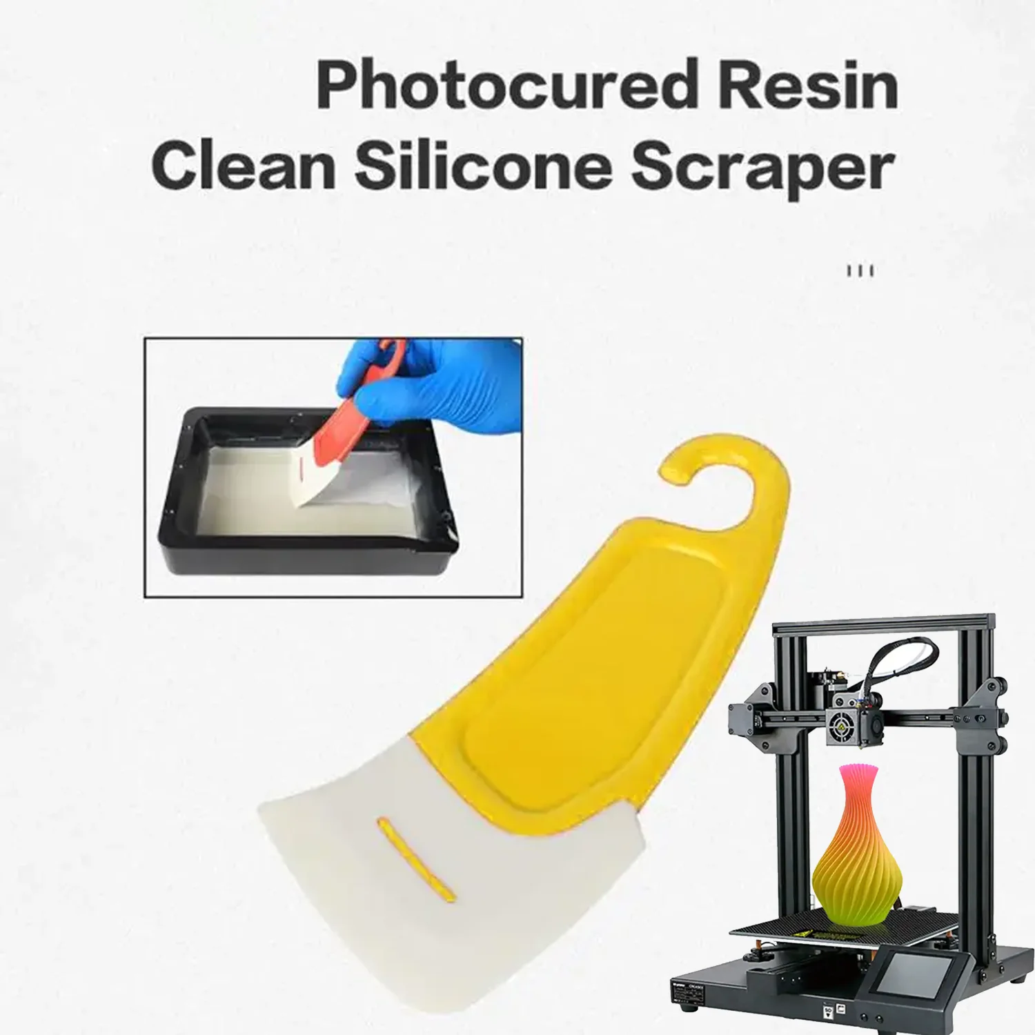 3D Printer Maintenance Set: Includes Platform Scraper Tool,Rail Lubricant Grease & Strong Bed Adhesive Glue for PLA ABS PETG FDM