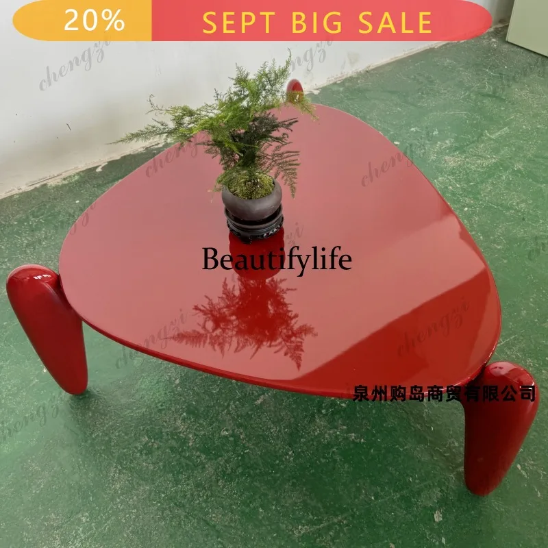 B178 Modern simple paint coffee table household living room small coffee table creative triangle tea table