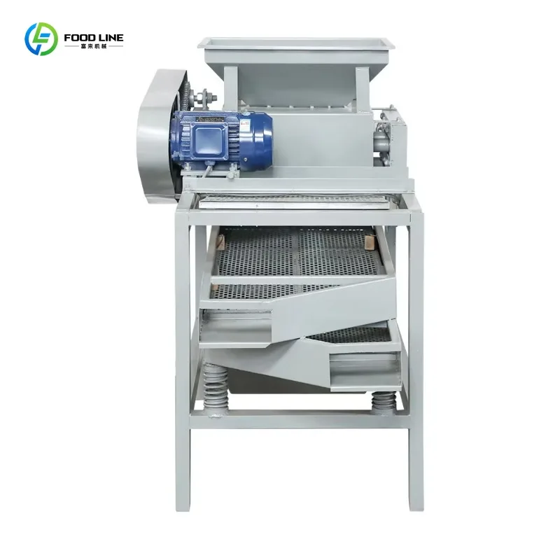 Customized High Efficiency Automatic Almond Sheller Walnut Cracking Machine Cashew Nut Huller For Food Processing