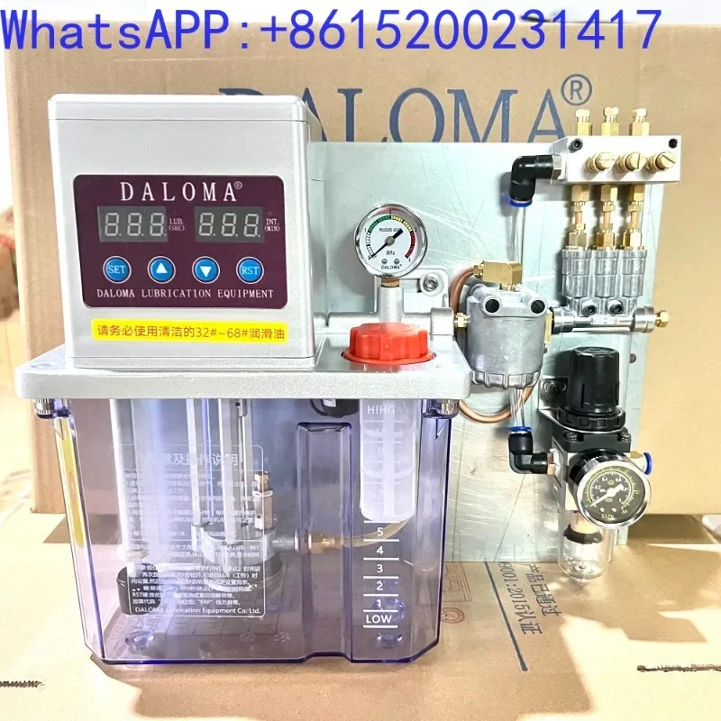 Pneumatic lubrication pump, oil air lubrication system, micro lubrication device, cutting tap, oil injection, spindle cooling