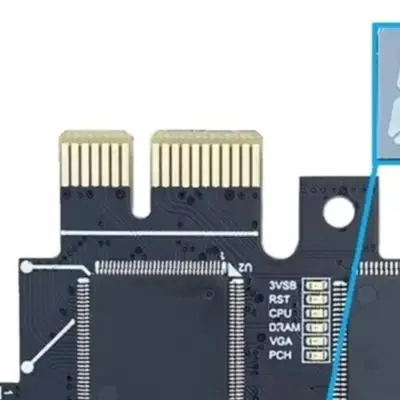 PCI Diagnostic Card with Compact 78 x 51.8mm Size Black PCB for Easy Installation in For Desktop and for laptop Systems
