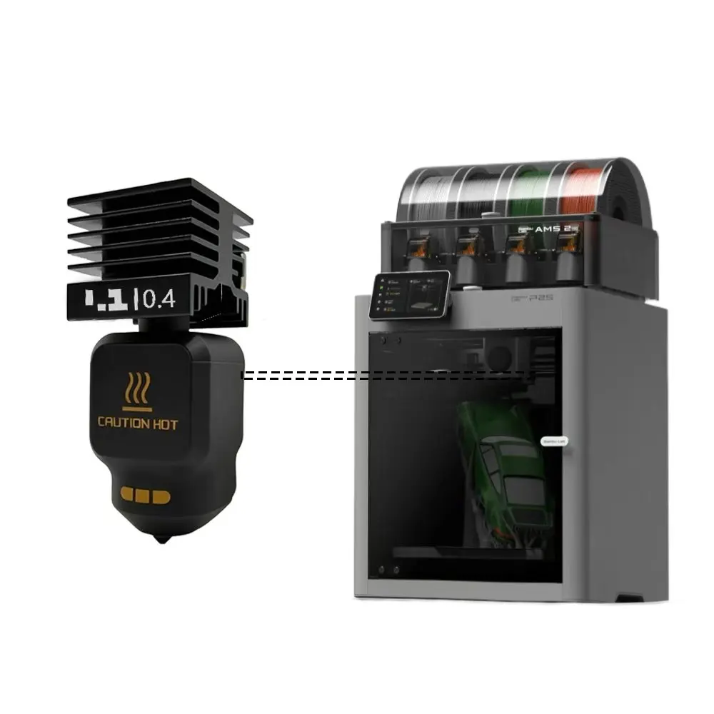 Verbessertes Hotend-Kit für Bambu Lab P2S 0,2/0,4/0,6/0,8mm Düse aus gehärtetem Stahl, ersetzt den Hot-End-Druckkopf des Bambulab P2S 3D-Druckers. – Detail 2
