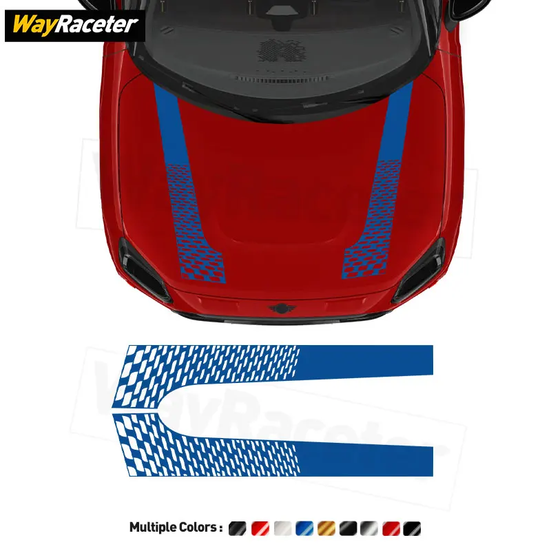 

2 Pcs/Set Engine Cover Vinyl Hood Stripes Sticker Decal For MINI Countryman 2025 John Cooper Works U25 JCW 2024 2026 Accessories