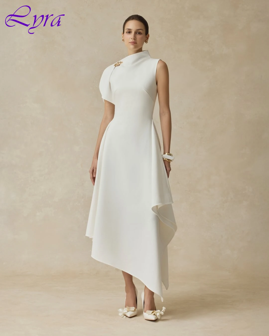 Customized A-Line Scoop Fashion Evening Dress Elegant Formal Bespoke Occasion Gowns Temperament High Quality Celebrity Gowns