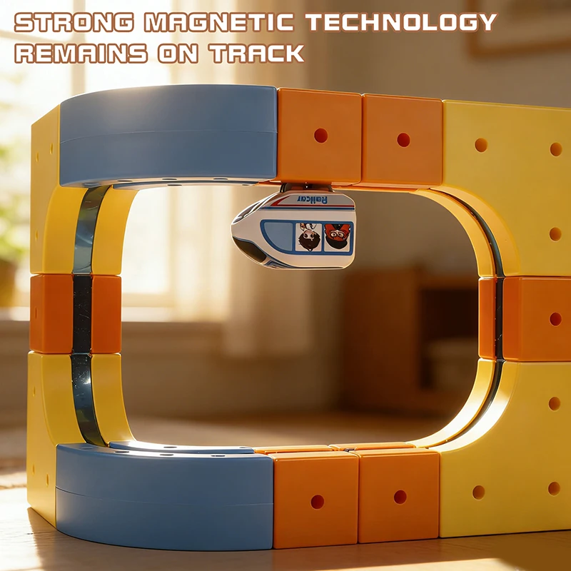 Kinder Magic Track Zug Elektrische Zusammengebaute Bausteine Magnetische Schiene Auto Labyrinth Pädagogisches Spielzeug für Kinder Weihnachten Geschenke