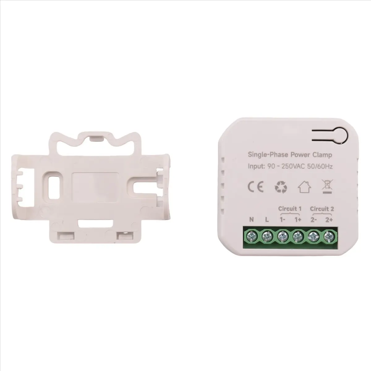 SWXF Tuya Smart Life WiFi Energy Meter 80A with CT Clamp KWh Power Consumption Monitor Electricity Statistics, 2 CT