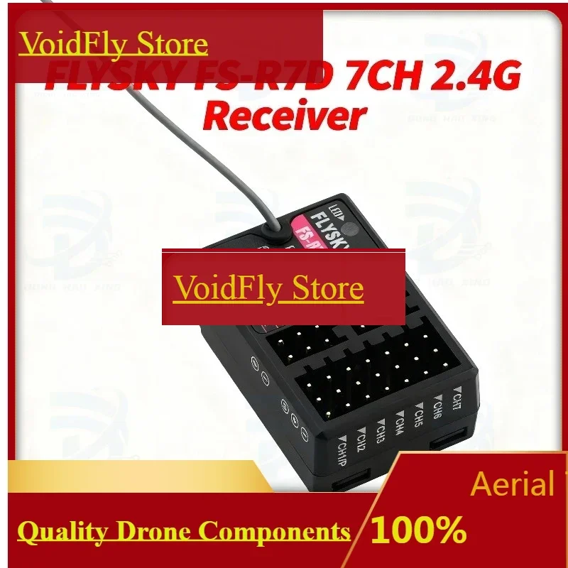 VoidFlybrand New Genuine FLYSKY FS-R7D 7CH 2.4G Receiver Can Be PPM/IBUS Output For Remote Control Car