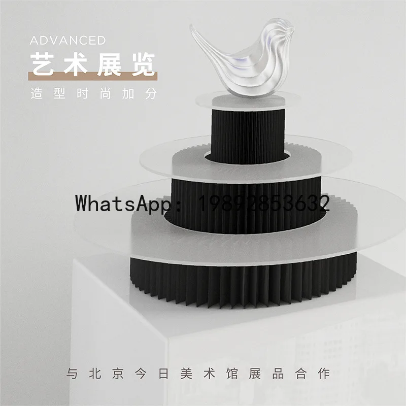 D1 Display Table Foldable Small Table Dim Sum Tray Cake Rack Home Table