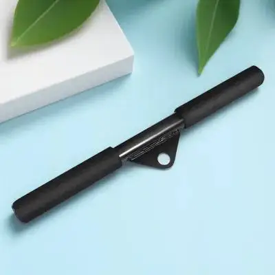

Fitness Pull Down Bar Heavy Duty Steel Straight Bicep Tricep Shoulder Workout Attachment For Cable Machine Home Gym