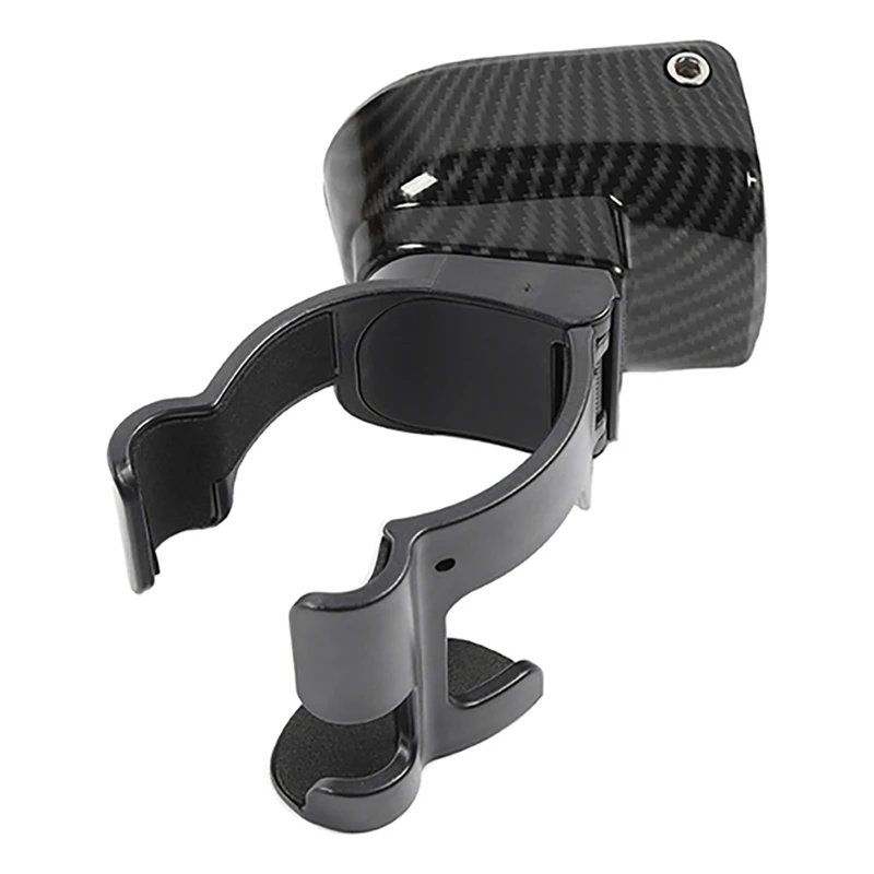 For Jeep Wrangler JK 2007-2010 Car Carbon Fiber Drink Water Cup Holder Mobile Phone Support Accessories