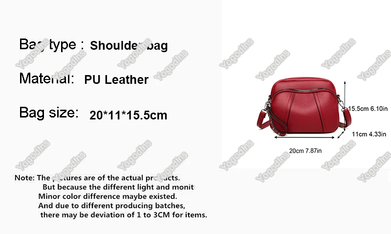 Einfarbige modische Niet Reiß verschluss Damen Handy tasche einfache weiche Leder Schulter Cross body kleine quadratische Tasche Handtasche – Detail 2