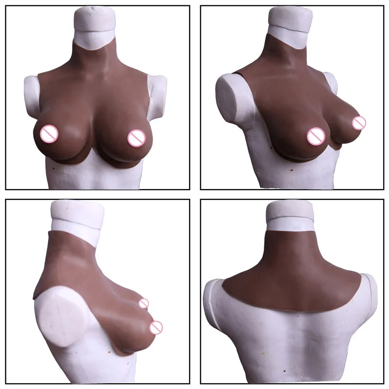 Silicone Breast Forms Plump Soft Shake Tight Fit for Transgender Crossdresser Drag Queen Cosplay - Huge Fake Boobs