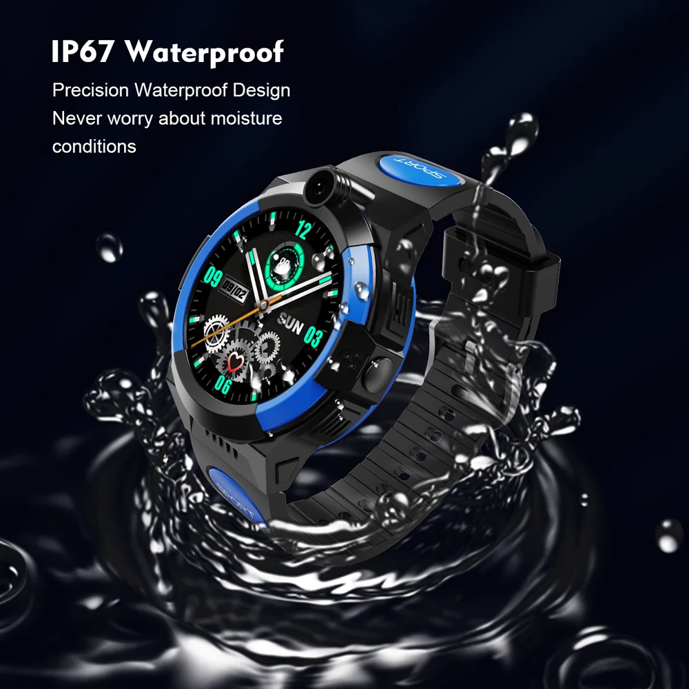 Top! Smart Watch Kids GPS 4G all Netcom camera HD screen kids gps tracker watch sos video call phone watch IP67 Waterproof