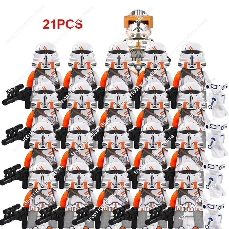 Hasbro 21Pcs Clone 212th Attack Battalion Trooper airborne troops Block Brick 501st Legion Captain cody Action Figure Kids Toy