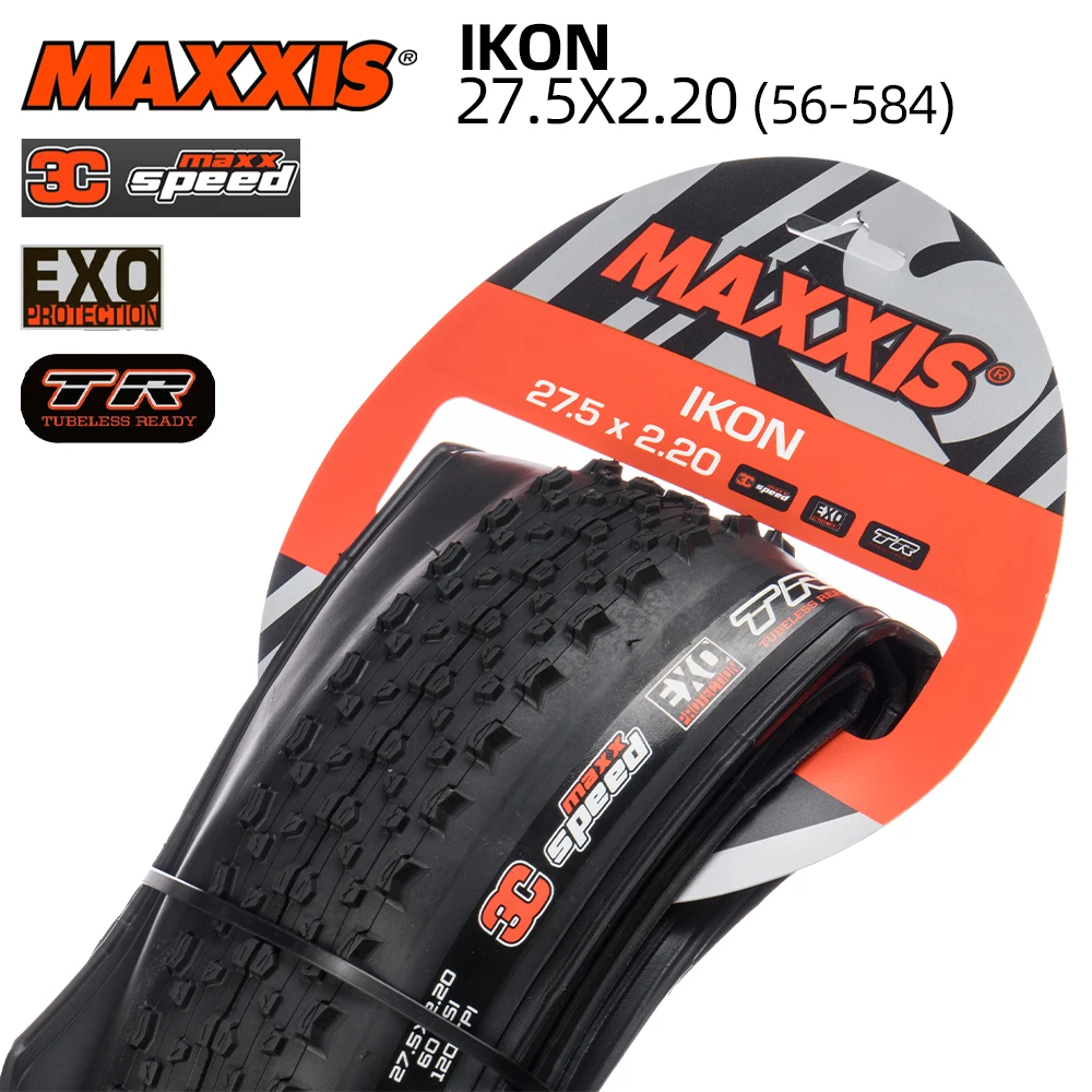 

27.5X2.20 56-584 TUBELESS MAXXIS IKON XC MOUNTAIN BICYCLE TIRE OF MTB BIKE TYRE 27.5 650B