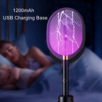 New 2-in-1 Electric Mosquito Swatter Photocatalyst Anti Mosquito Lamp Household Trap USB Charging Mosquito Killing Lamp