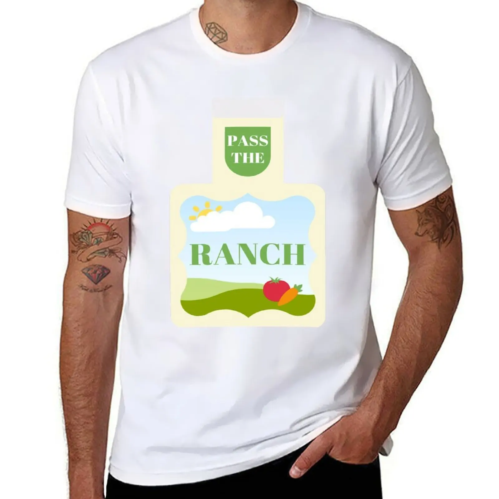 

Pass The Ranch Dressing T-Shirt man graphic t shirt man t shirts cotton T-Shirt