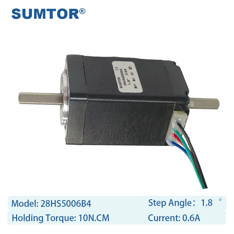 2 STKS Aanpasbare stappenmotor Dubbele as hybride Nema 11 stappenmotor voor automatisering