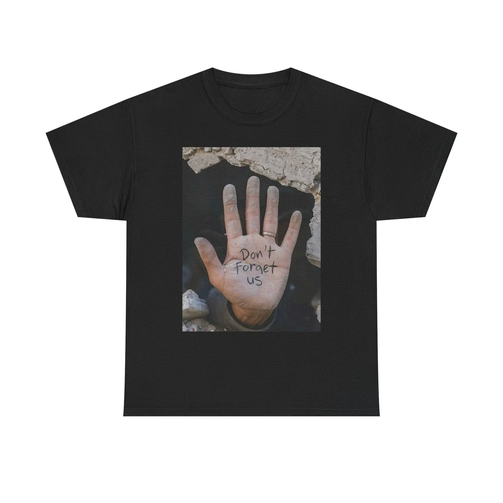 Don't Forget Our Palestine Gaza Pattern Men's and Women's Universal Thick Cotton T-shirt Gift High Quality Printed Short Sleeve