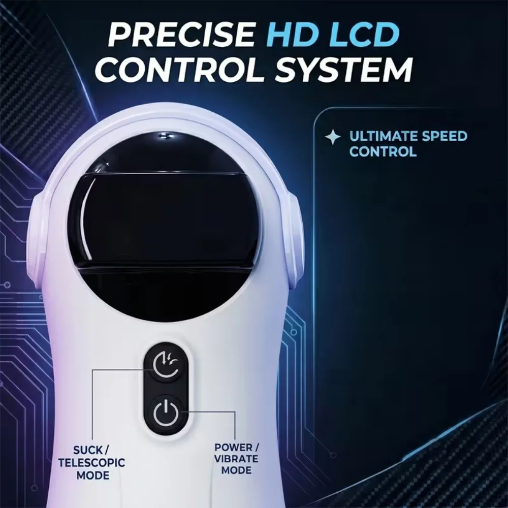 Automatic Sucker Male Masturbator Penis with 10 Vibrator and 4 Sucking Modes Vagina Pocket Pussy Blowiob Sex Toys for Men view 5