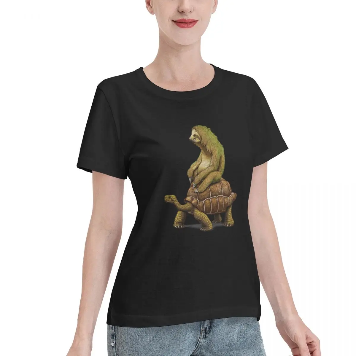 Free Matching Speed Is Relative Women's T-shirt Versatile Wear Casual Wear Tshirt