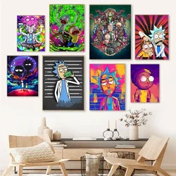 1pc Rick Popular Series Anime Poster Paper Print Home Bedroom Entrance Bar Cafe Art Painting Decoration