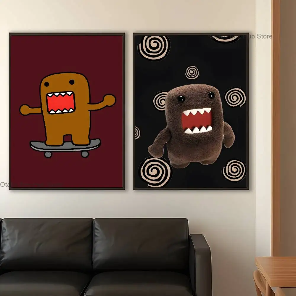Cute Domo-kun Poster Prints Wall Art Picture Painting Gift Living Room Restaurant Bar Large Dec Sticker
