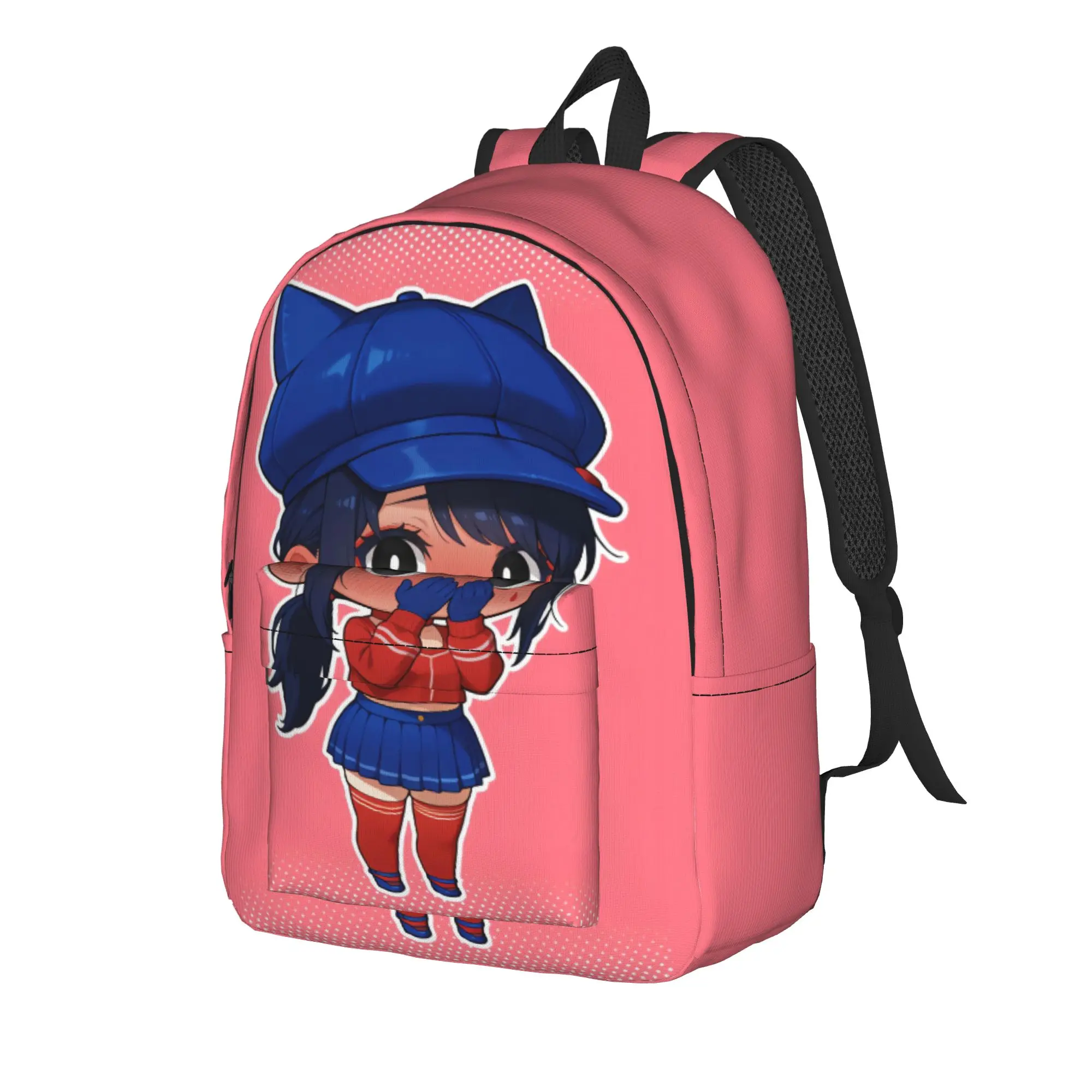 Game Miside Series Print Backpack  Male Polyester Trekking Backpacks Lightweight Casual School Bags Rucksack