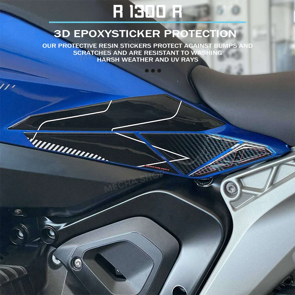 

Для R1300R R 1300 R 2025 мотоциклетная наклейка на бак, 3D гель, защитная наклейка из эпоксидной смолы, комплект наклеек